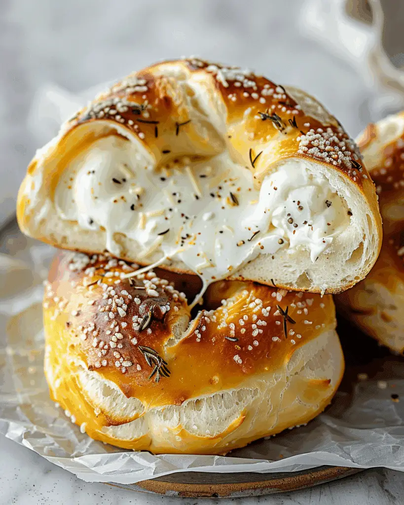 Mozzarella Stuffed Soft Pretzels
