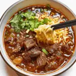 Savory Birria Ramen with Tender Beef and Rich Broth