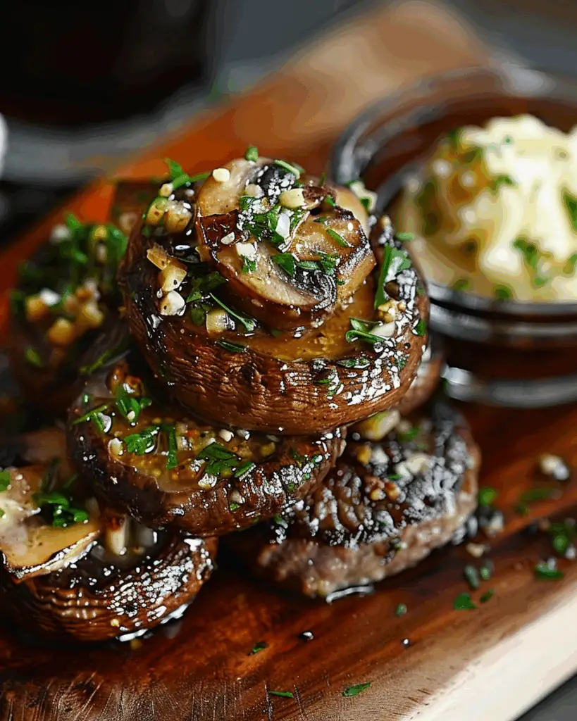 Steakhouse Garlic Butter Mushrooms