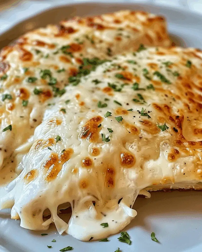 Chicken Alfredo Air Fryer Calzones