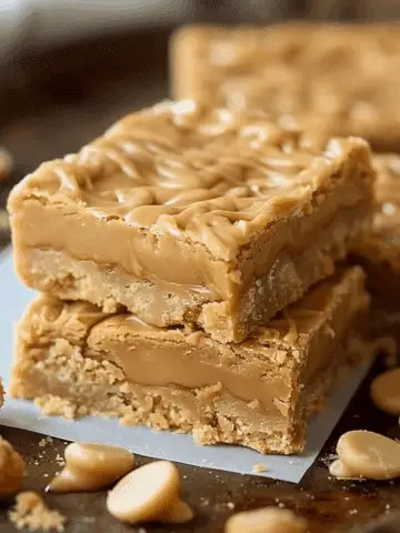Peanut Butter Lunch Lady Cookie Bars