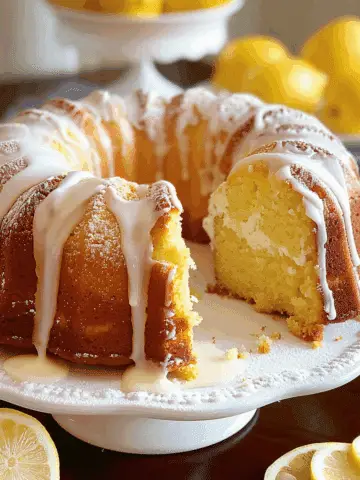 4-Ingredient Lemon Pound Cake Recipe