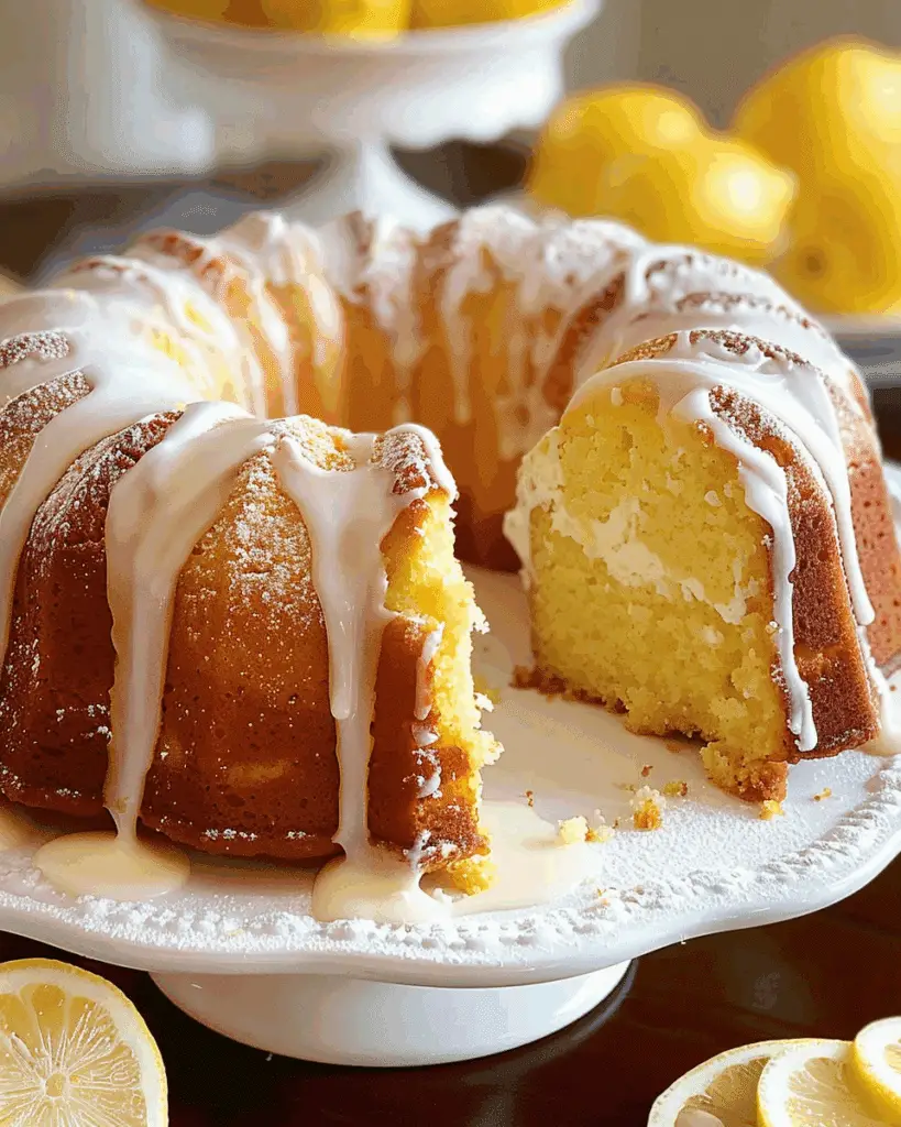 4-Ingredient Lemon Pound Cake Recipe