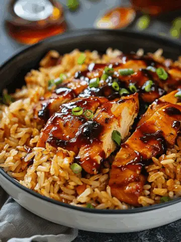 Honey BBQ Chicken Rice