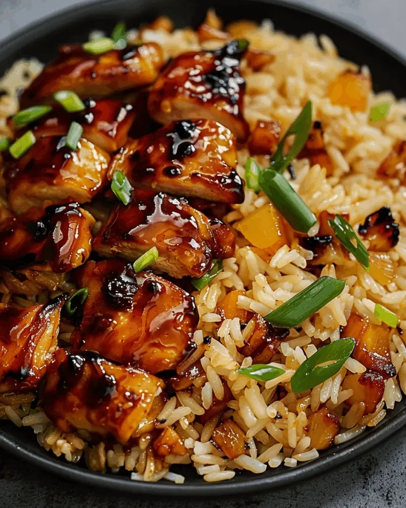 Honey BBQ Chicken Rice