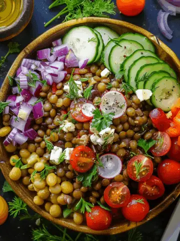 Mediterranean Lentil Salad