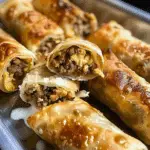 Philly Cheesesteak Egg Rolls