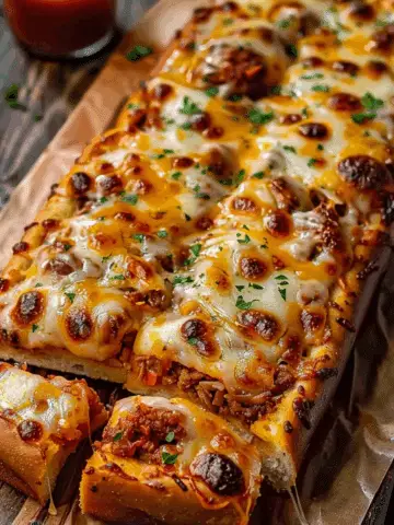Cheesy Garbage Bread Delight