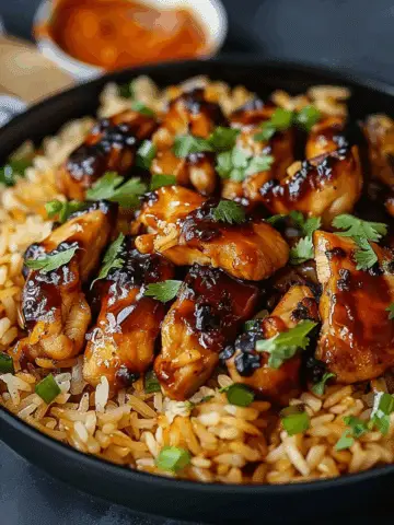 Honey BBQ Chicken Rice
