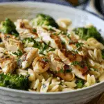 Cheesy Chicken Broccoli Orzo