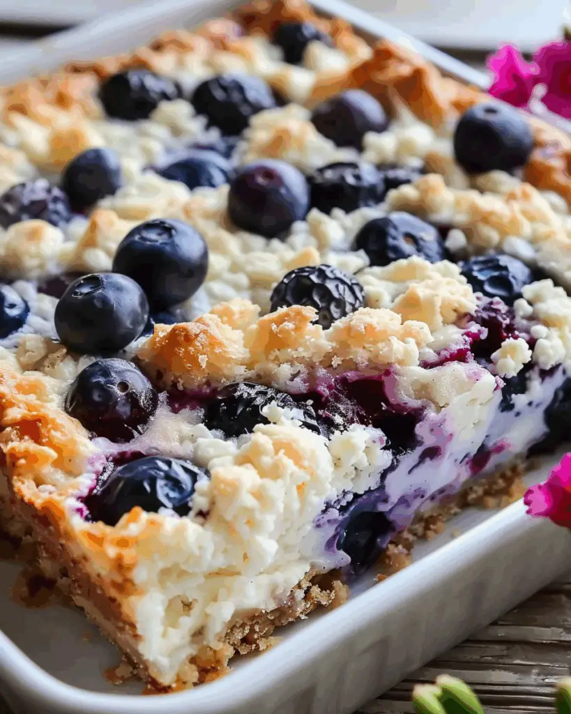 Blueberry Cottage Cheese Breakfast Bake