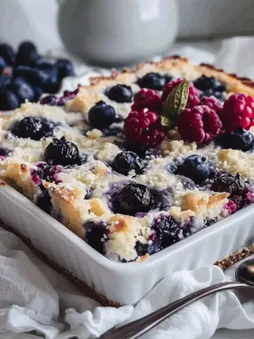 Blueberry Cottage Cheese Breakfast Bake