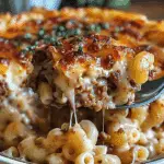 Mac and Cheese Meatloaf Casserole