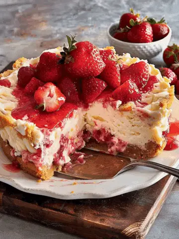 Strawberry Cheesecake Dump Cake