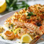 Crab & Shrimp Stuffed Salmon
