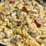 Creamy Pepper Jack Chicken & Sausage Pasta