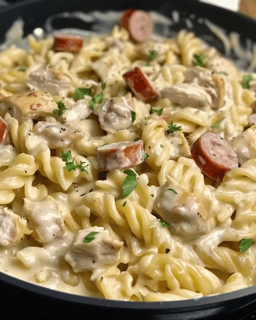 Creamy Pepper Jack Chicken & Sausage Pasta