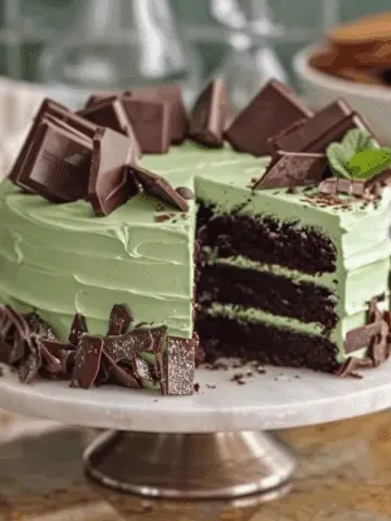 Mint Chocolate Cheesecake Cake