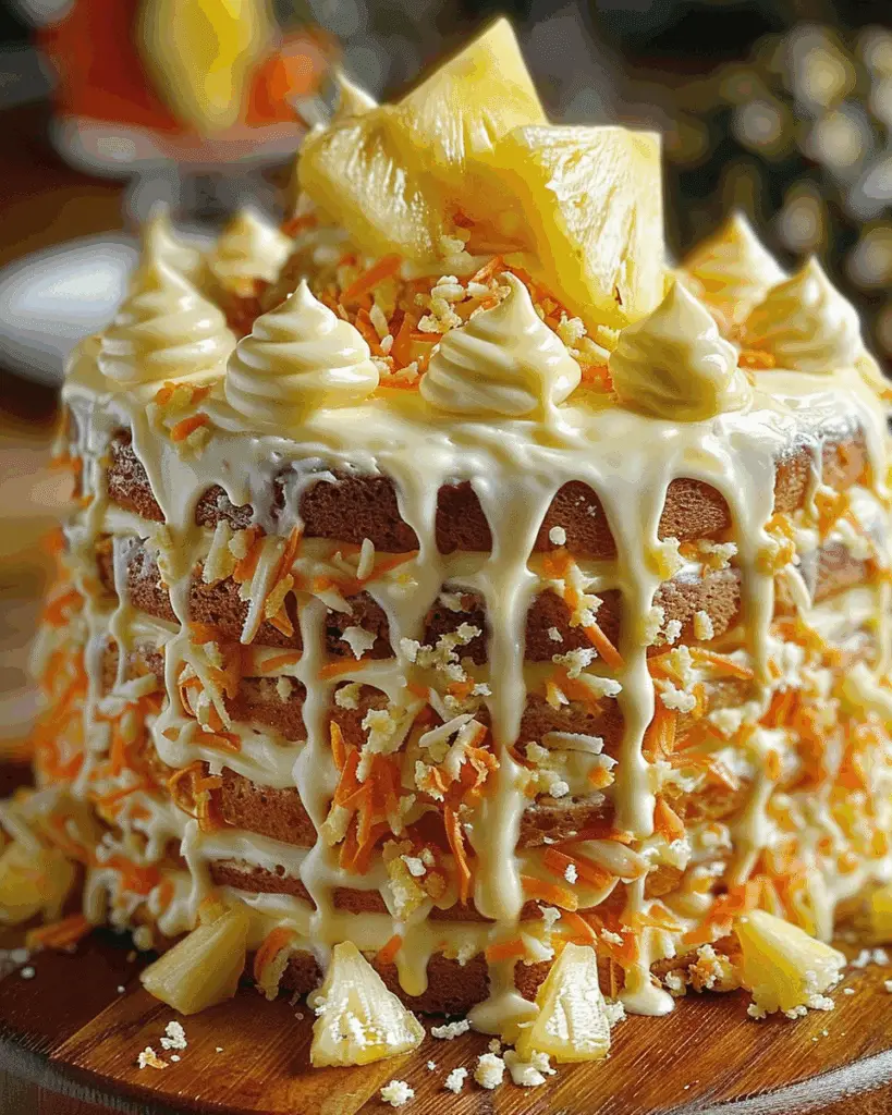 Hawaiian Carrot Pineapple Cake