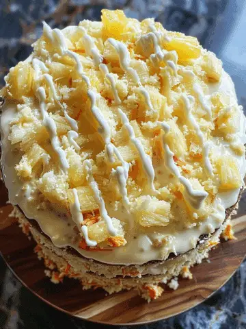 Hawaiian Carrot Pineapple Cake
