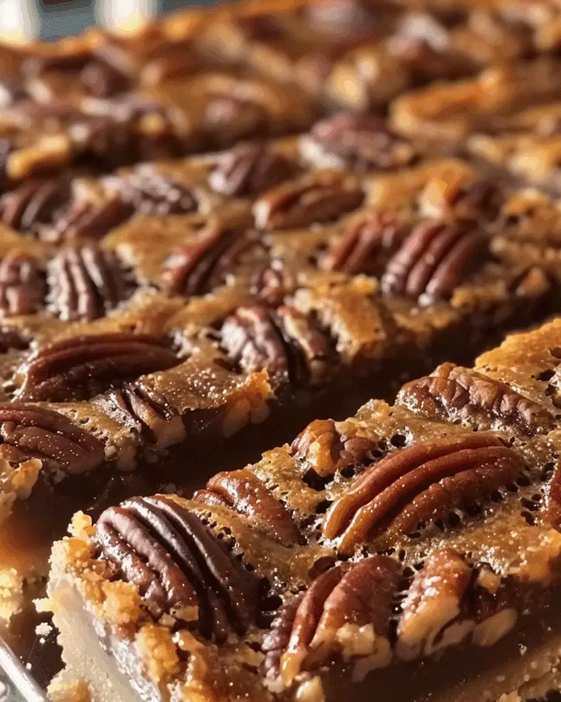 Lazy Girl Pecan Pie Bars
