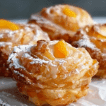 Peach Pie Cruffins: A Cozy, Flaky Twist on a Classic Dessert