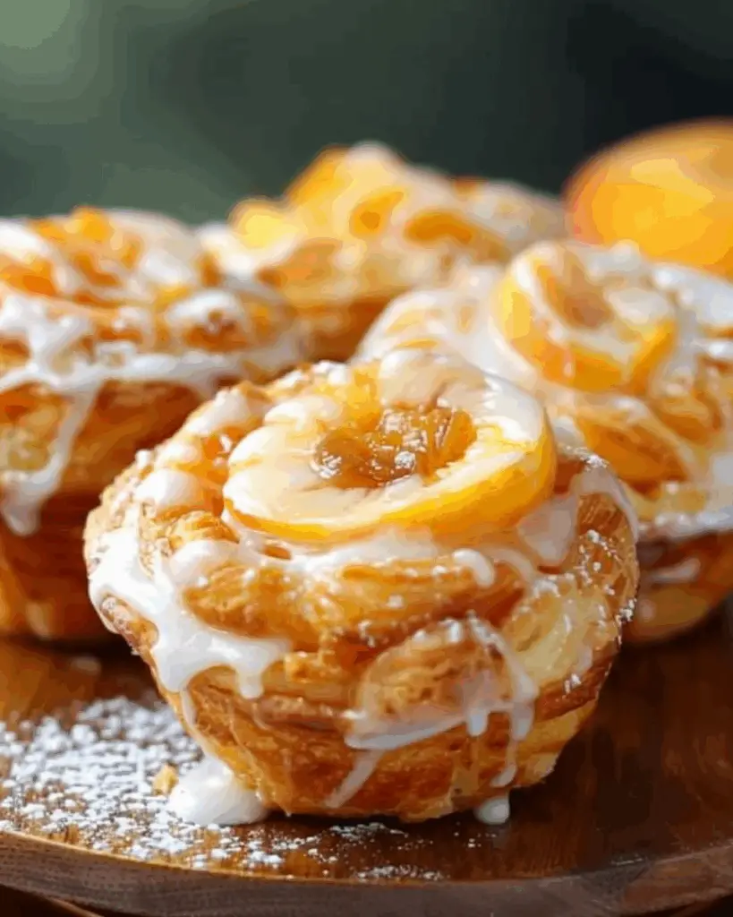 Peach Pie Cruffins: A Cozy, Flaky Twist on a Classic Dessert