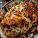 Cheesy Garlic Butter Mushroom Stuffed Chicken