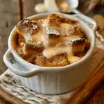 Old-Fashioned Bread Pudding with Vanilla Sauce