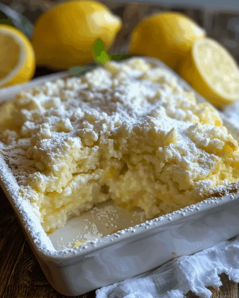 Lemon Ricotta Dump Cake