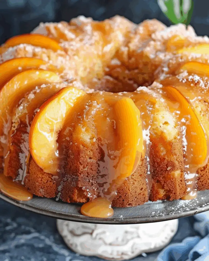 Peach Cobbler Pound Cake