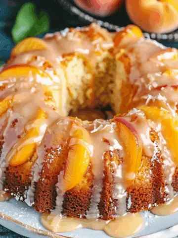 Peach Cobbler Pound Cake