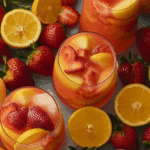 Peach Strawberry Lemonade