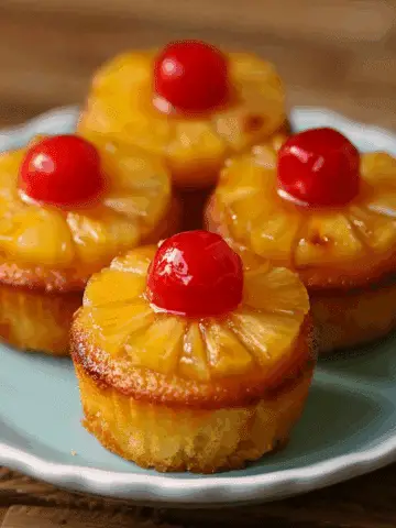 Pineapple Upside Down Cupcakes