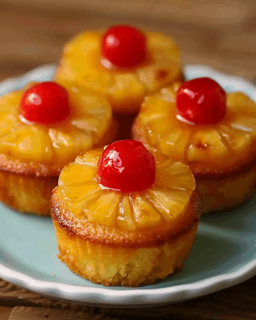 Pineapple Upside Down Cupcakes