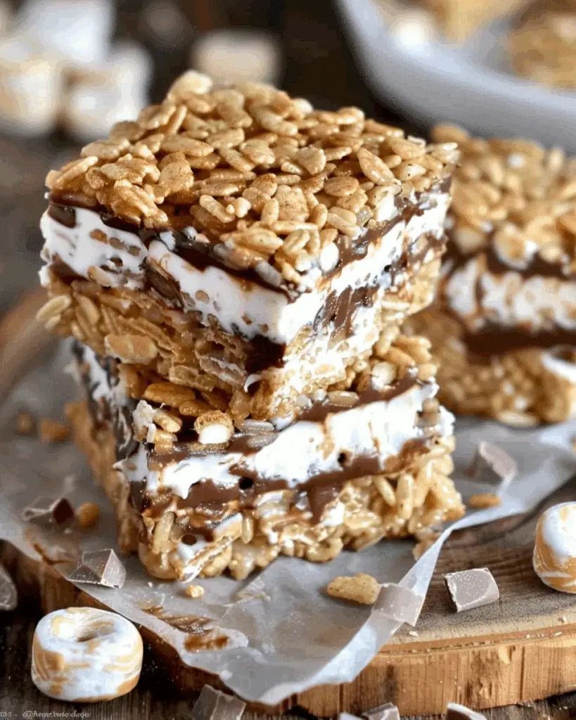 S’mores Rice Krispies Treats Pinwheels