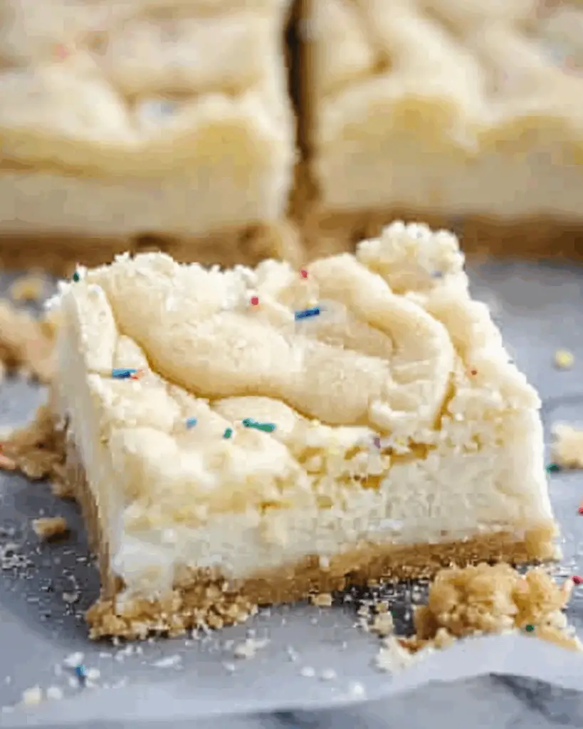 Sugar Cookie Cheesecake Bars