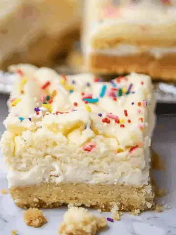 Sugar Cookie Cheesecake Bars
