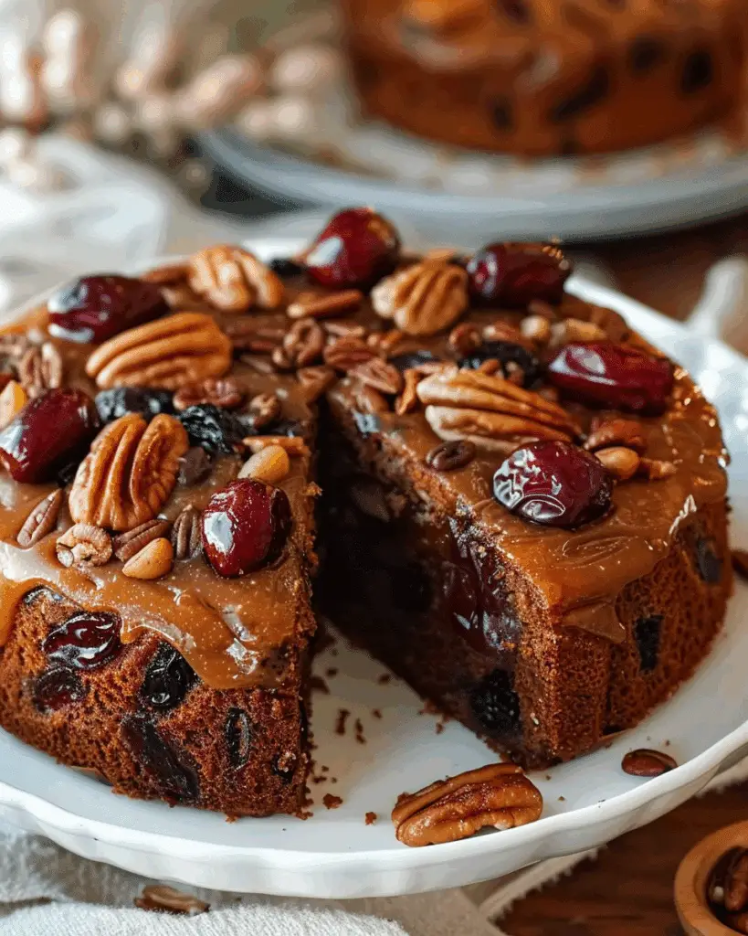 Glazed Fruit and Nut Cake
