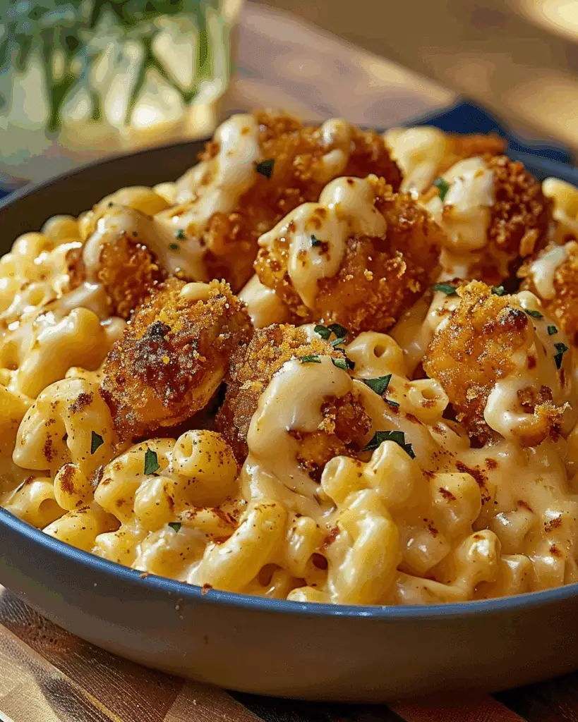Creamy Honey Pepper Chicken Mac and Cheese Delight