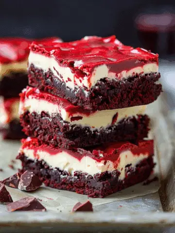 Red Velvet Cream Cheese Brownies