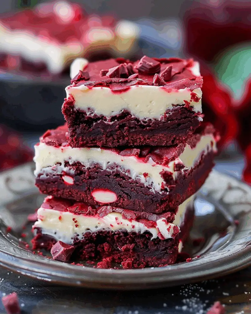 Red Velvet Cream Cheese Brownies