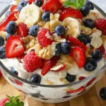 Red, White, and Blue Cheesecake Salad