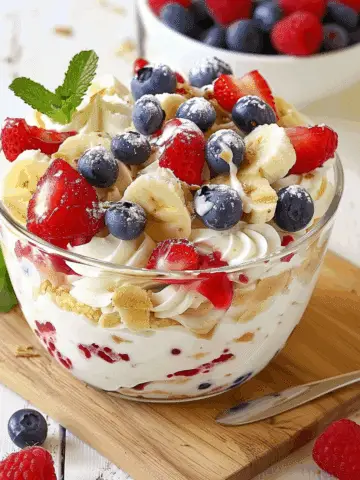 Red, White, and Blue Cheesecake Salad