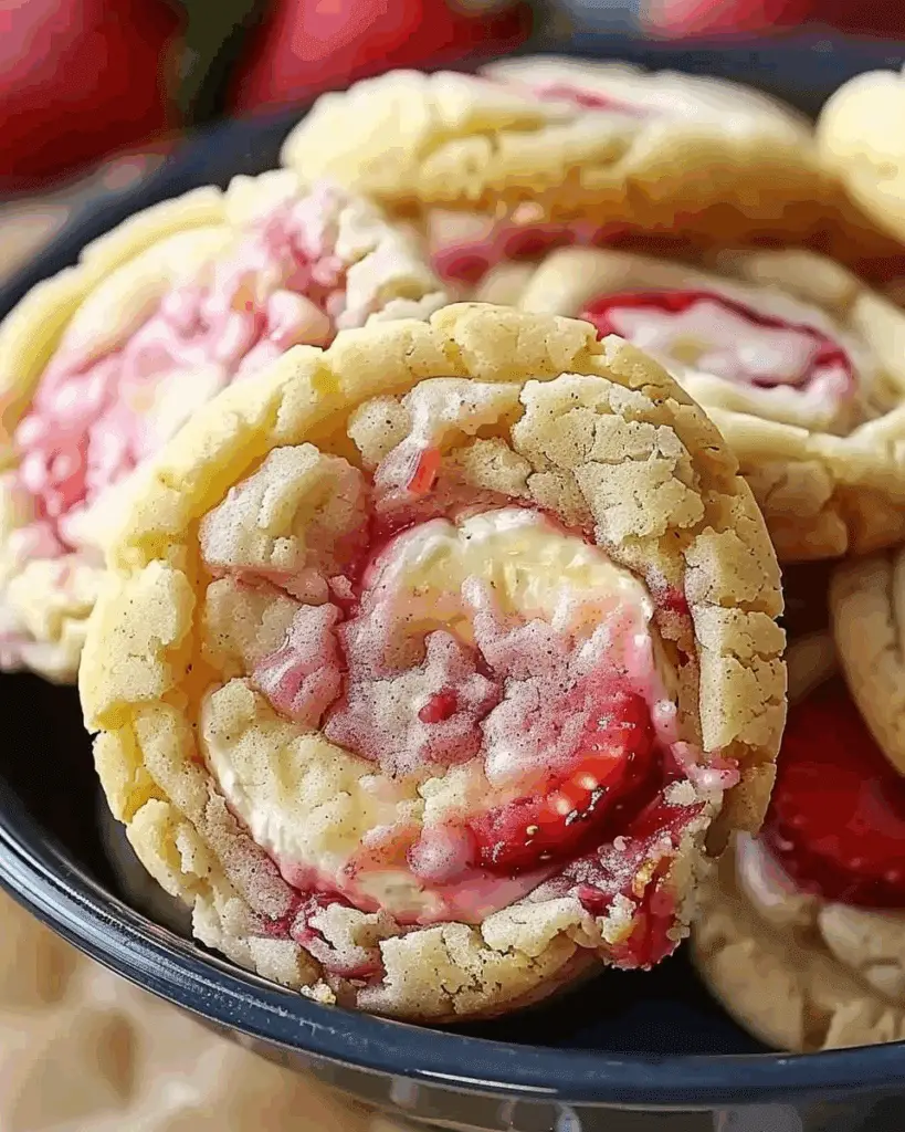 Strawberry Banana Pudding Cookies with Cheesecake Dip