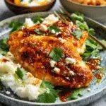 Crispy Hot Honey Feta Chicken