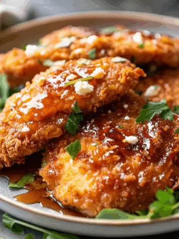 Crispy Hot Honey Feta Chicken