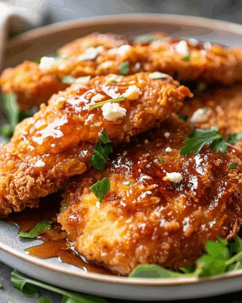 Crispy Hot Honey Feta Chicken