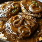 Hamburger Steak with Onions and Gravy