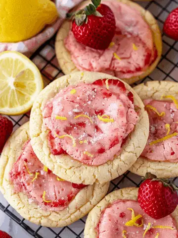 Strawberry Lemonade Cookies